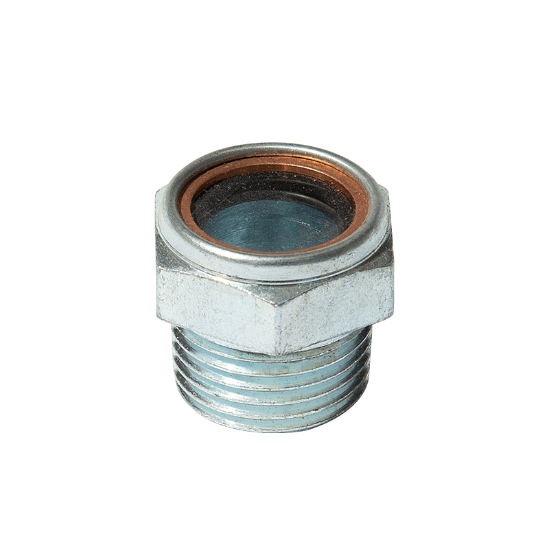 Vidro de mira de óleo de aço carbono